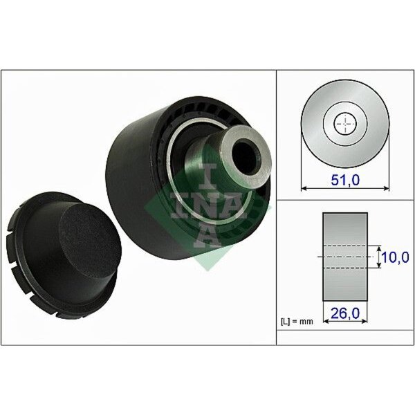 Schaeffler INA 532 0334 10 Umlenk-/Führungsrolle, Keilrippenriemen