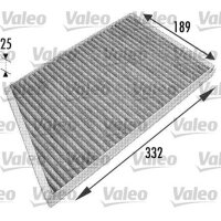 Innenraum-Pollenfilter VALEO 698743 Aktivkohlefilter - 1...