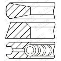 GOETZE ENGINE 08-105500-00 Kolbenringsatz