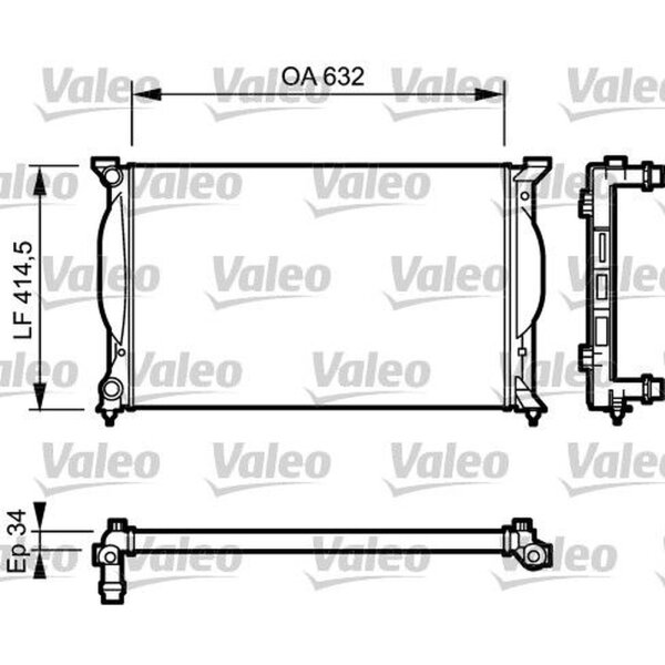 VALEO 732963 Kühler, Motorkühlung