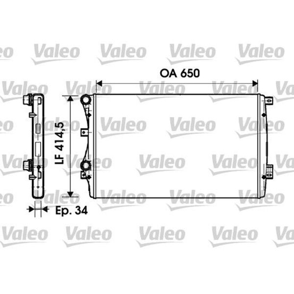 VALEO 732872 Kühler, Motorkühlung