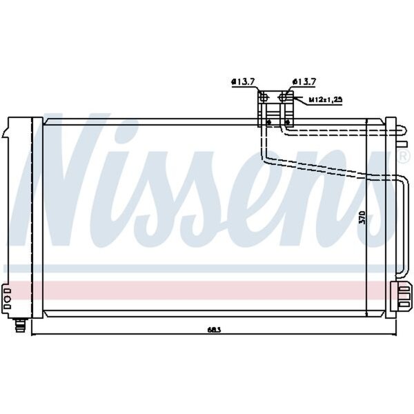 Kondensator NISSENS 94544 - 1 Stück