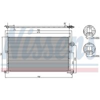 NISSENS 94586 Kondensator, Klimaanlage