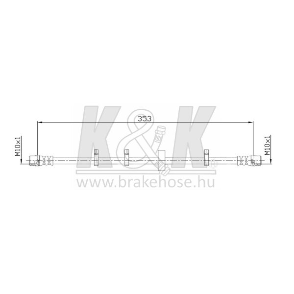 K&K FT0338 Bremsschlauch