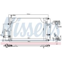 NISSENS 94525 Kondensator, Klimaanlage