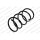 Spiralfeder LESJÖFORS 4072955 Vorderachse Schraubenfeder - 1 Stück