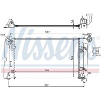NISSENS 646321 Kühler, Motorkühlung