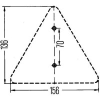 HELLA 8RA 002 020-001 Rückstrahler