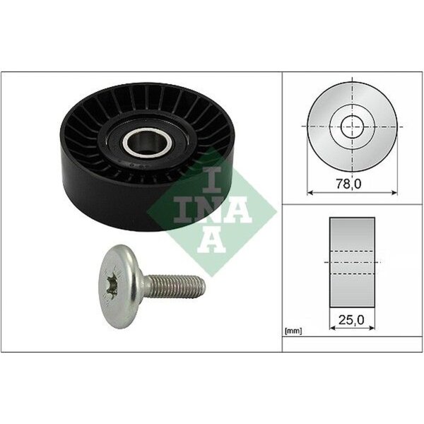 Schaeffler INA 532 0439 10 Umlenk-/Führungsrolle, Keilrippenriemen