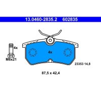 ATE 13.0460-2835.2 Bremsbelagsatz, Scheibenbremse