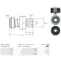 AS-PL SD1011 Freilaufgetriebe, Starter