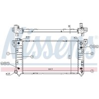 NISSENS 60999A Kühler, Motorkühlung