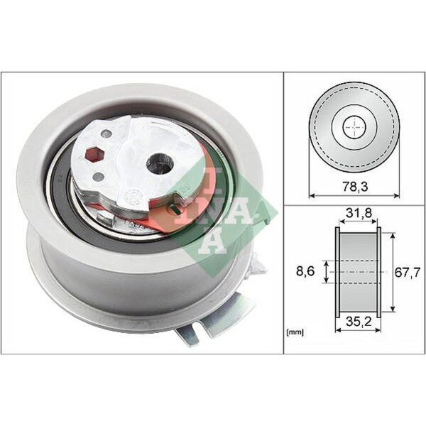 Schaeffler INA 531 0628 30 Spannrolle, Zahnriemen
