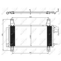 NRF 35464 Kondensator, Klimaanlage