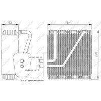 NRF 36045 Verdampfer, Klimaanlage