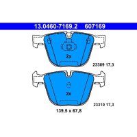 ATE 13.0460-7169.2 Bremsbelagsatz, Scheibenbremse
