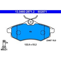 ATE 13.0460-2871.2 Bremsbelagsatz, Scheibenbremse