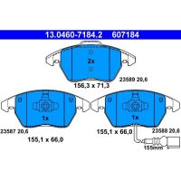 ATE 13.0460-7184.2 Bremsbelagsatz, Scheibenbremse