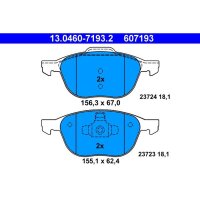 ATE 13.0460-7193.2 Bremsbelagsatz, Scheibenbremse