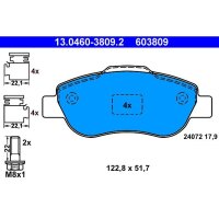 ATE 13.0460-3809.2 Bremsbelagsatz, Scheibenbremse