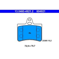 ATE 13.0460-4921.2 Bremsbelagsatz, Scheibenbremse