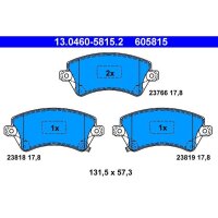 ATE 13.0460-5815.2 Bremsbelagsatz, Scheibenbremse