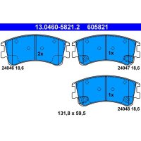 ATE 13.0460-5821.2 Bremsbelagsatz, Scheibenbremse