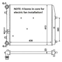 NRF 53021A Kühler, Motorkühlung