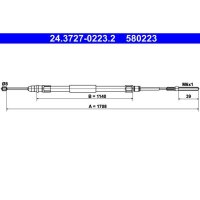 ATE 24.3727-0223.2 Seilzug, Feststellbremse