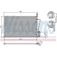 NISSENS 94587 Kondensator, Klimaanlage