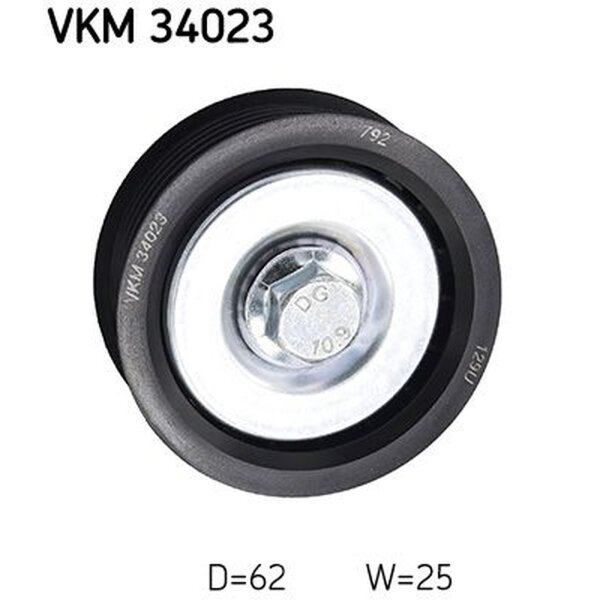 SKF VKM 34023 Umlenk-/Führungsrolle, Keilrippenriemen