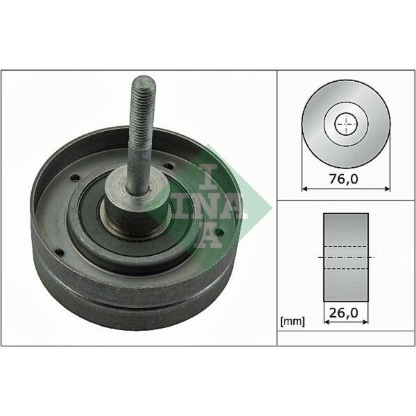 Schaeffler INA 532 0351 30 Umlenk-/Führungsrolle, Keilrippenriemen