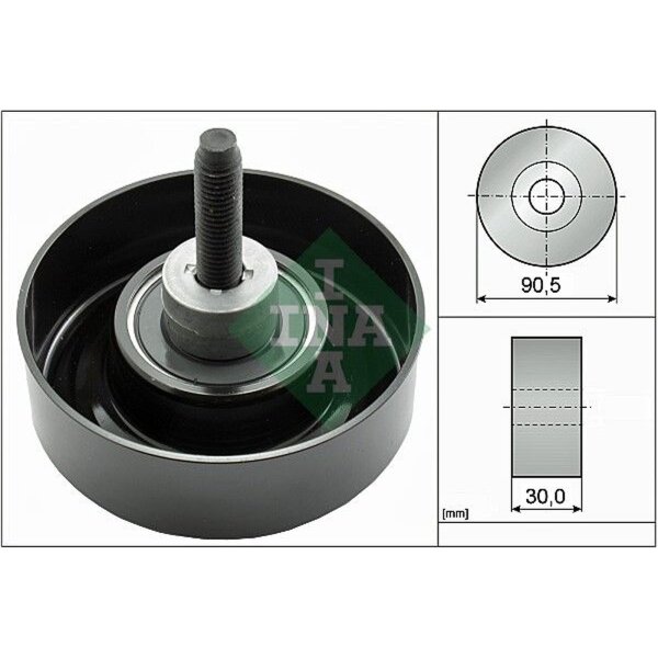 Schaeffler INA 532 0405 30 Umlenk-/Führungsrolle, Keilrippenriemen