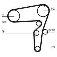 CONTINENTAL CTAM CT1105 Zahnriemen