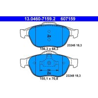 ATE 13.0460-7159.2 Bremsbelagsatz, Scheibenbremse