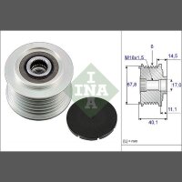 Schaeffler INA 535 0052 10 Generatorfreilauf