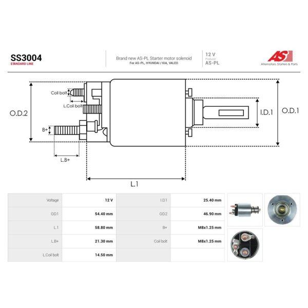 AS-PL SS3004 Magnetschalter, Starter