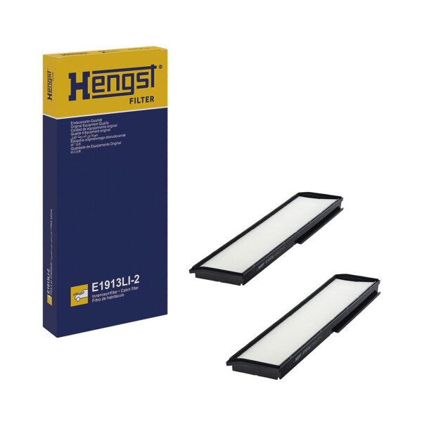 Innenraum-Pollenfilter Hengst Filter E1913LI-2 376x84x22mm - 2er Set
