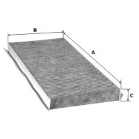 Innenraum-/Pollenfilter VALEO 715507 Aktivkohlefilter - 1...