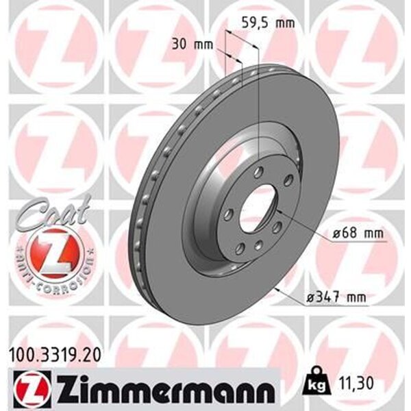 ZIMMERMANN 100.3319.20 Bremsscheibe