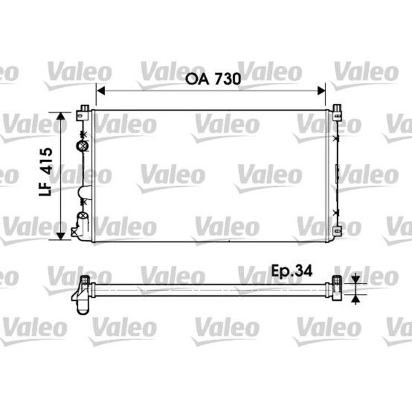 VALEO 732918 Kühler, Motorkühlung