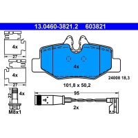 ATE 13.0460-3821.2 Bremsbelagsatz, Scheibenbremse