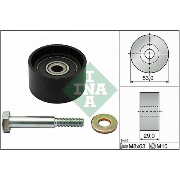 Schaeffler INA 532 0287 10 Umlenk-/Führungsrolle, Zahnriemen