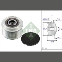 Schaeffler INA 535 0053 10 Generatorfreilauf