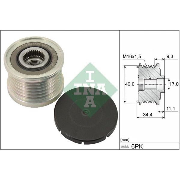 Schaeffler INA 535 0075 10 Generatorfreilauf
