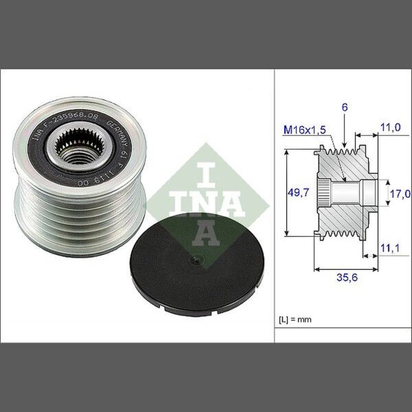 Schaeffler INA 535 0086 10 Generatorfreilauf