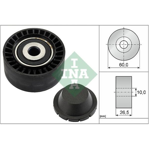 Schaeffler INA 532 0331 10 Umlenk-/Führungsrolle, Keilrippenriemen