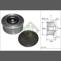 Schaeffler INA 535 0087 10 Generatorfreilauf