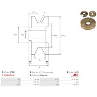 AS-PL AP3001 Riemenscheibe, Generator