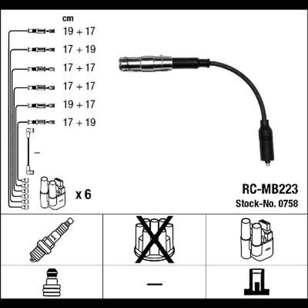 NGK 0758 Zündleitungssatz